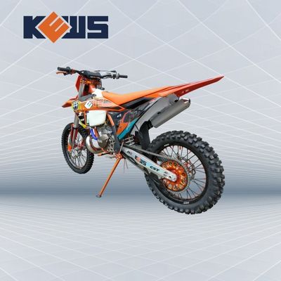 KEWS MT250cc Turuncu Çerçeve Su Soğutma 2 Zamanlı EXCEL Rim ile Off Road Motosiklet