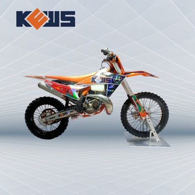 250cc KEWS Su Soğutmalı 2 Zamanlı Motosiklet Sürüşü CNC direksiyon mili Güçlü